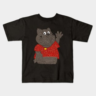 Cute Cat in A T-shirt Kids T-Shirt